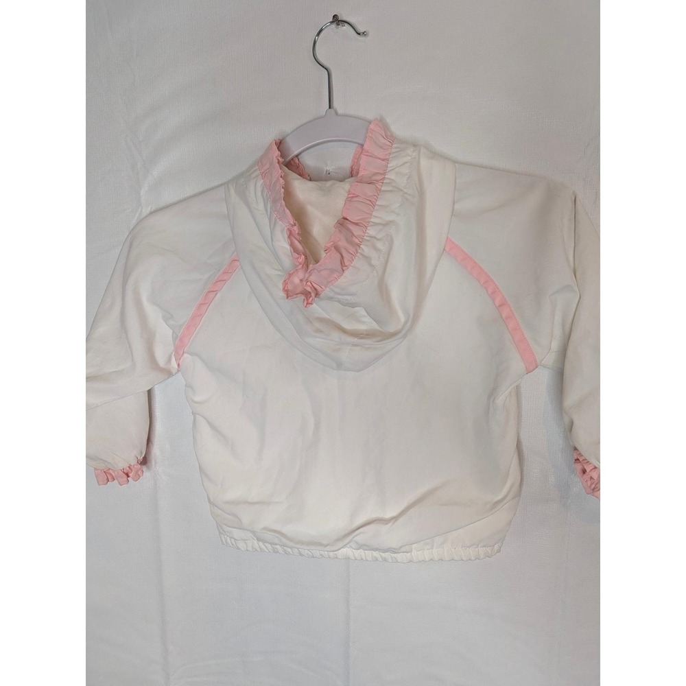 Vtg Beatrix Potter Mrs Rabbit Lightweight Jacket Pink White 24 Months Quiltex - Picture 8 of 16